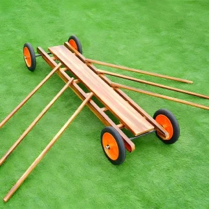 Anji Play equipment 10pcs charred wood rowing set for outdoor activities