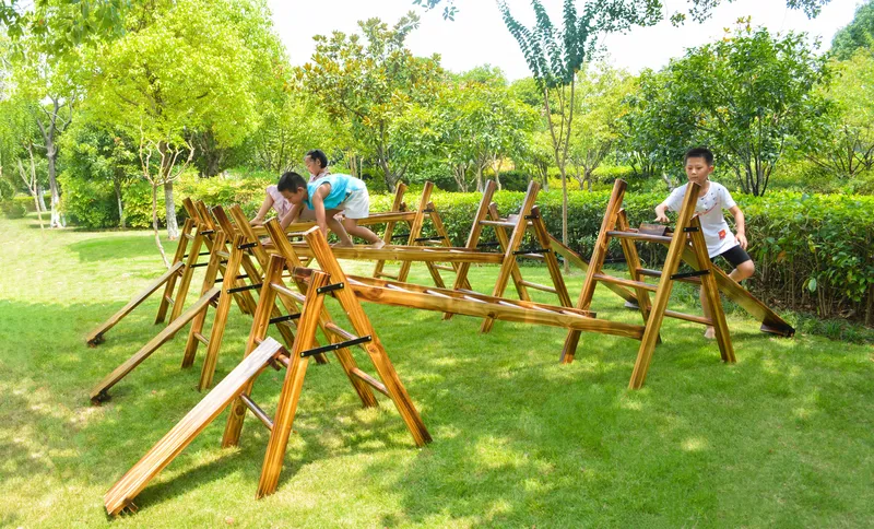 Premium New Zealand pine construction with carbonization treatment