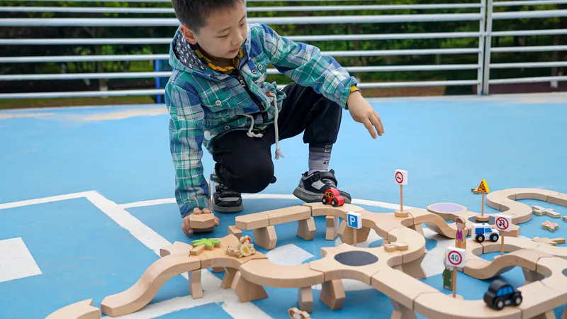 Pathway construction track system with colorful printing