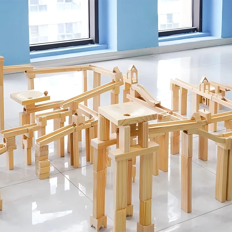 268pcs Marble Run Overpass System - Advanced marble run with multiple track levels