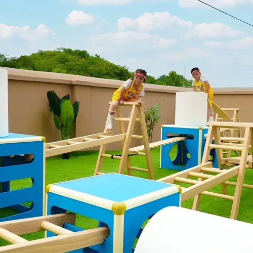 41-Piece Sports Combo Pack (Plastic Storage Bin)-1 41 piece kids sports combination set with storage bin for organized physical education