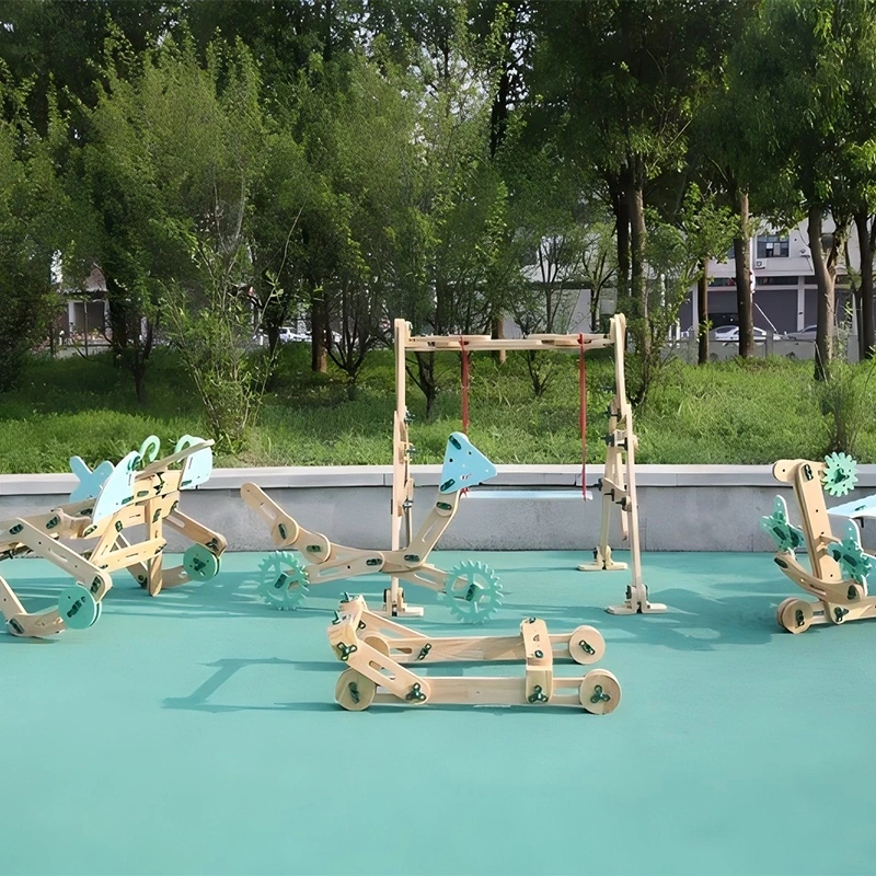 474pcs Jumbo Hardwood Bolt-Building Set - Enhanced solid wood nut construction with PP gears