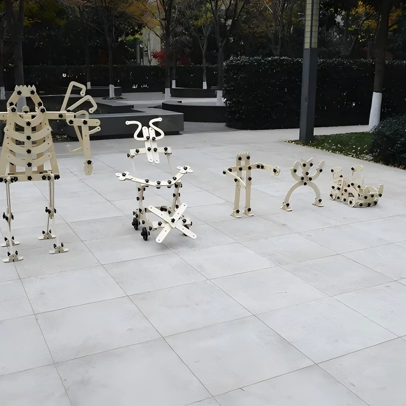 636pcs Mid-Size Construction Connectors Classroom Pack - Comprehensive medium nut construction set with premium European imported birch plywood