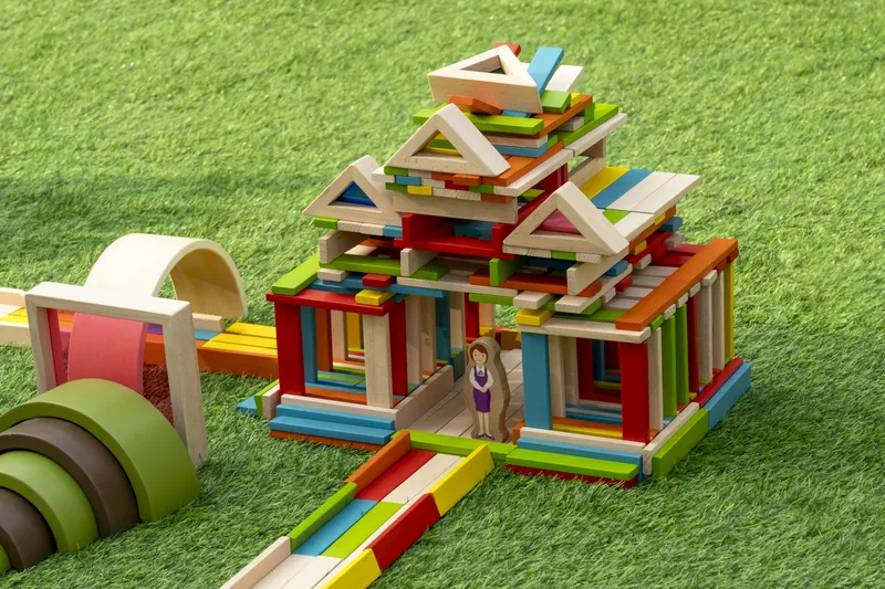 Vehicle collection and dinosaur figures for imaginative play