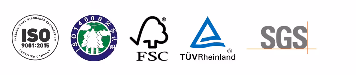 Environmental and Sustainability Certifications including ISO 14001 and eco-friendly compliance badges