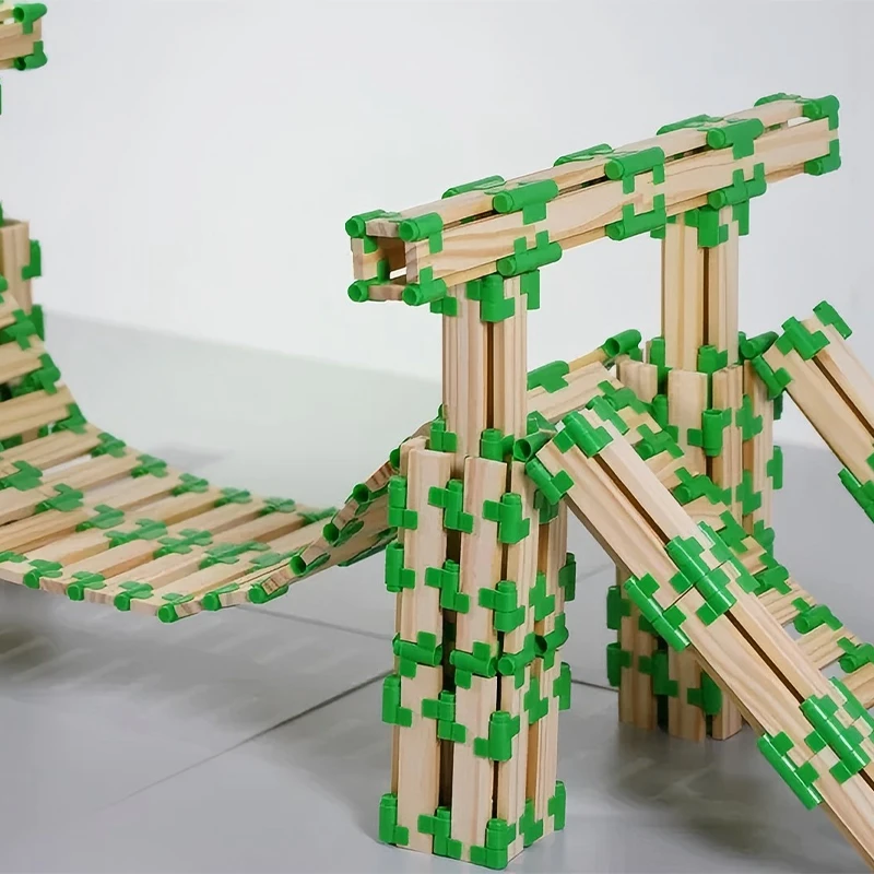 Kapla 2.0 Transformable Planks Set - Comprehensive mega construction set with 6101 pieces including wooden blocks and storage cart