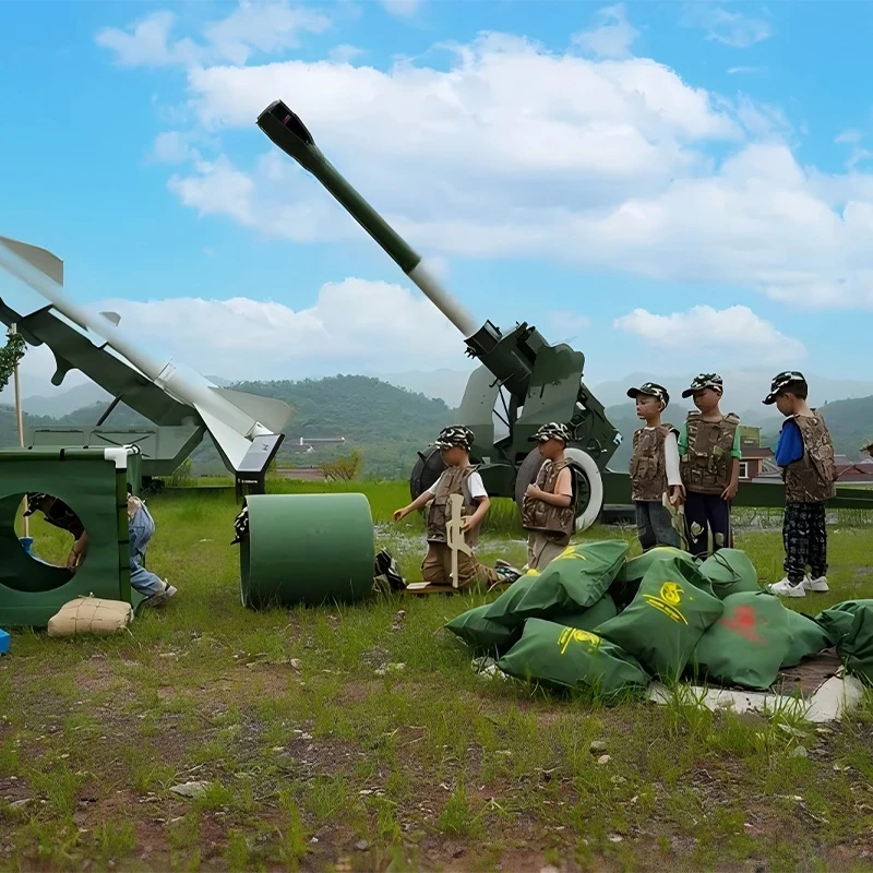 Outdoor Adventure Play Zone - 196-piece tactical training equipment with enhanced military-style components