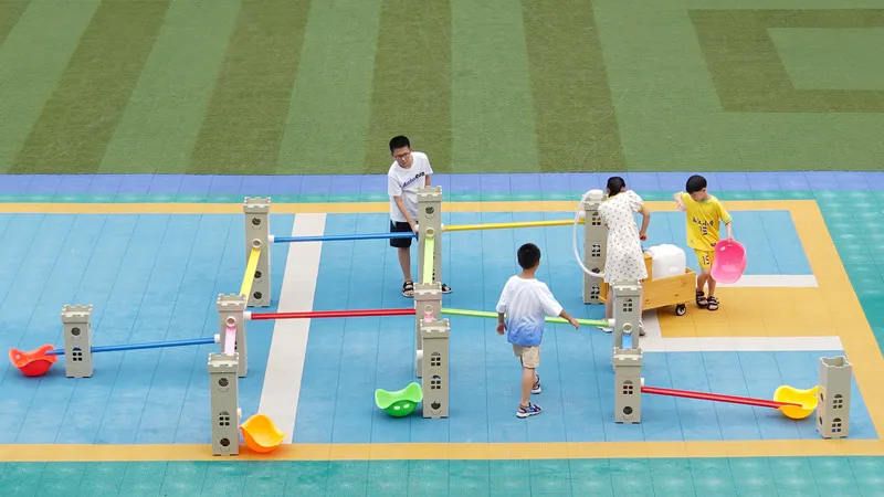 Water play engineering setup