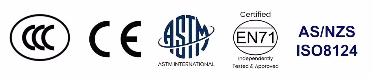Product Safety and Compliance Certifications including CE marking, ASTM, EN71, and AS/NZS standards