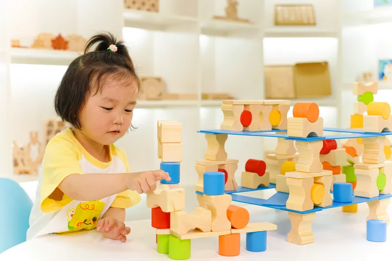 Safe rounded edges and smooth finish for children's educational play