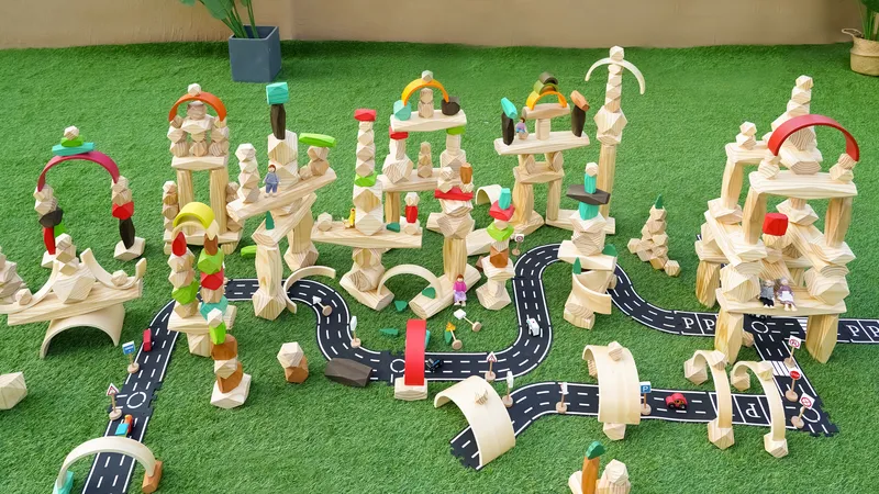 Rainbow Stacking Stone Blocks 4