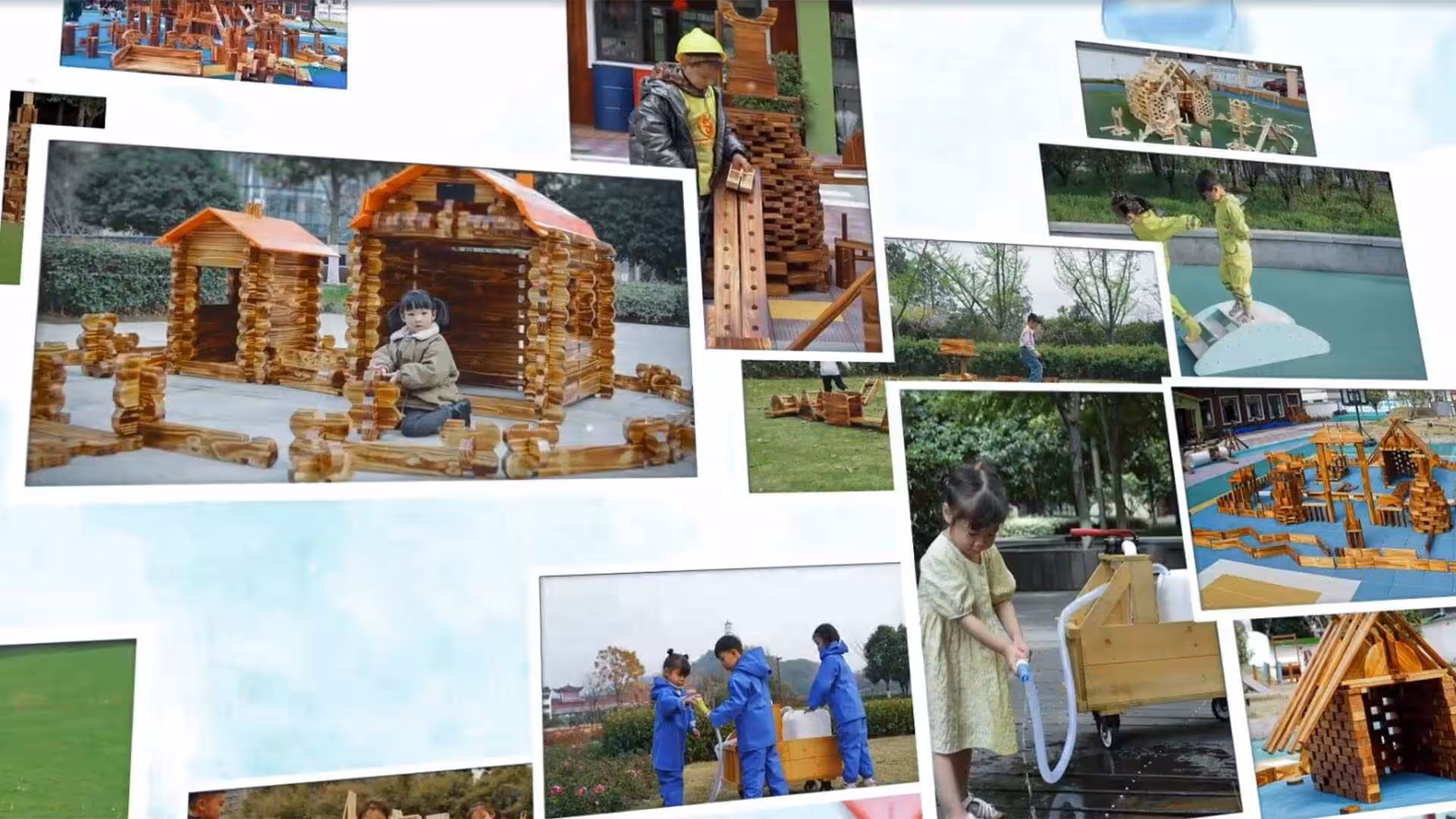 Educational toys in use scenarios showing children learning with our wooden educational materials in classroom settings