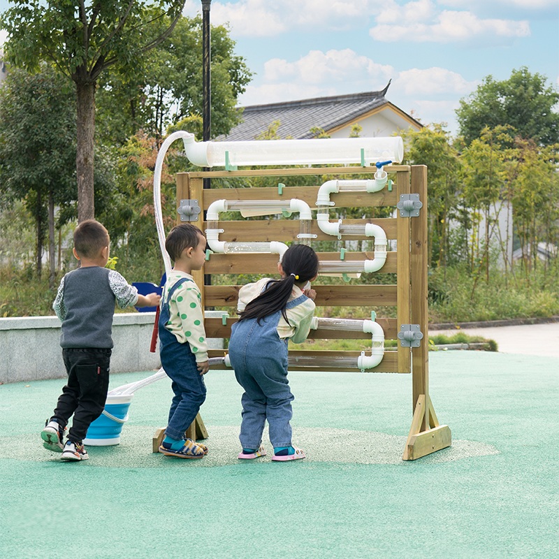 Water flow channels and interactive components