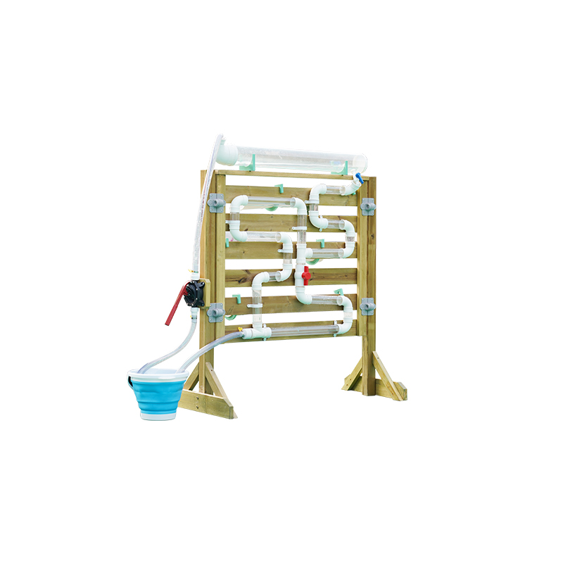 Water dynamics and cause-effect learning setup