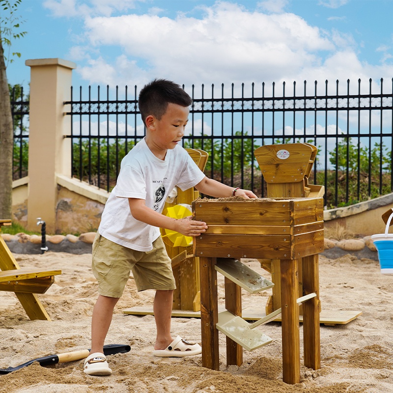 Hourglass Table - Interactive educational sand play table with time visualization