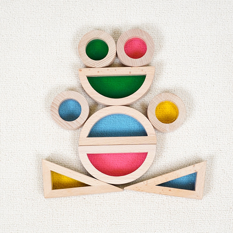 Beech wood frames with transparent acrylic panels