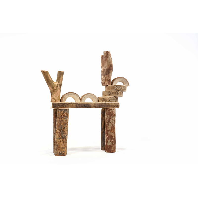 Natural wood texture and organic branch formations