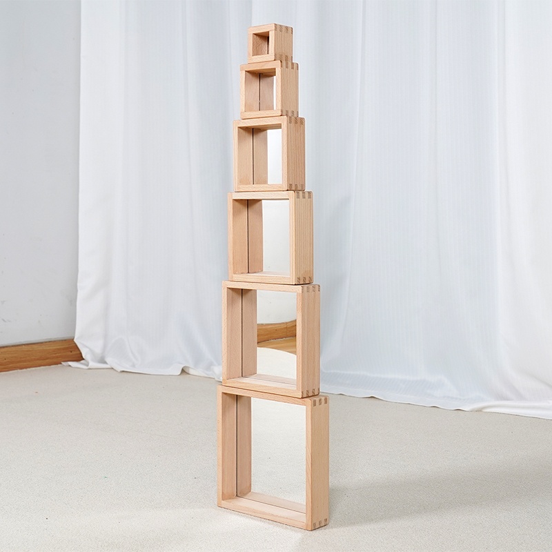 Mirror cube arrangement and stacking possibilities