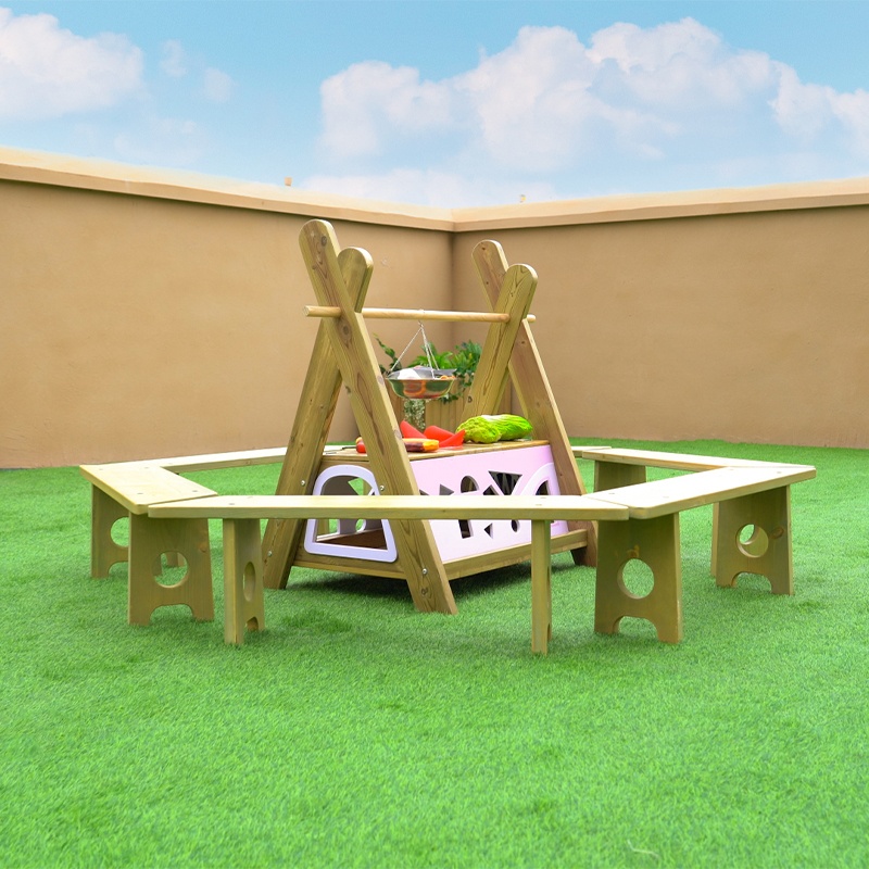 Interactive campfire elements and role-playing accessories