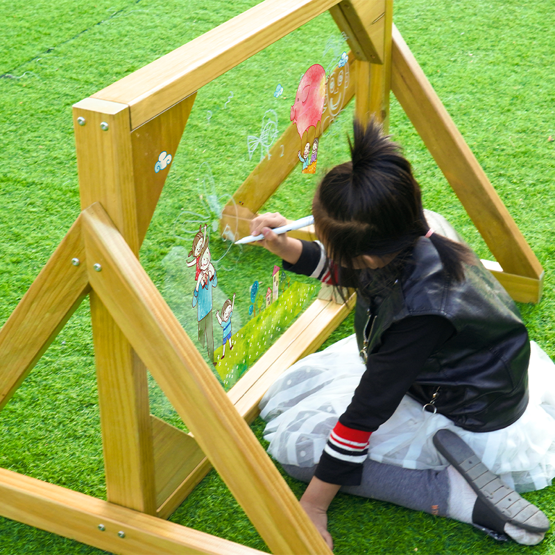 Weather-resistant outdoor educational equipment