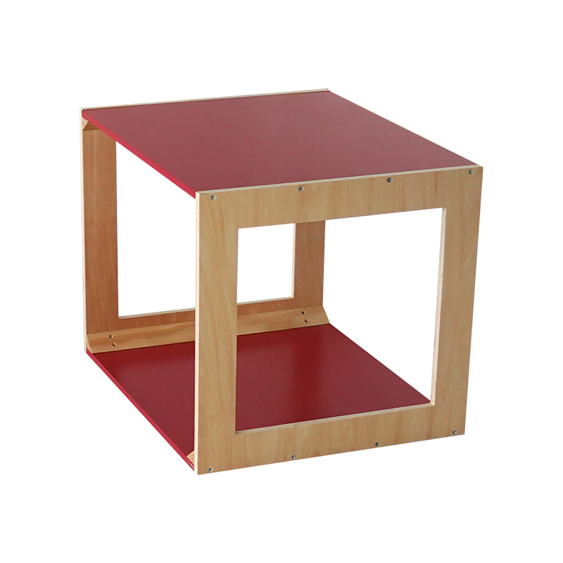 Hollow Climbing Box - Multi-layer basswood construction for infant and toddler climbing development