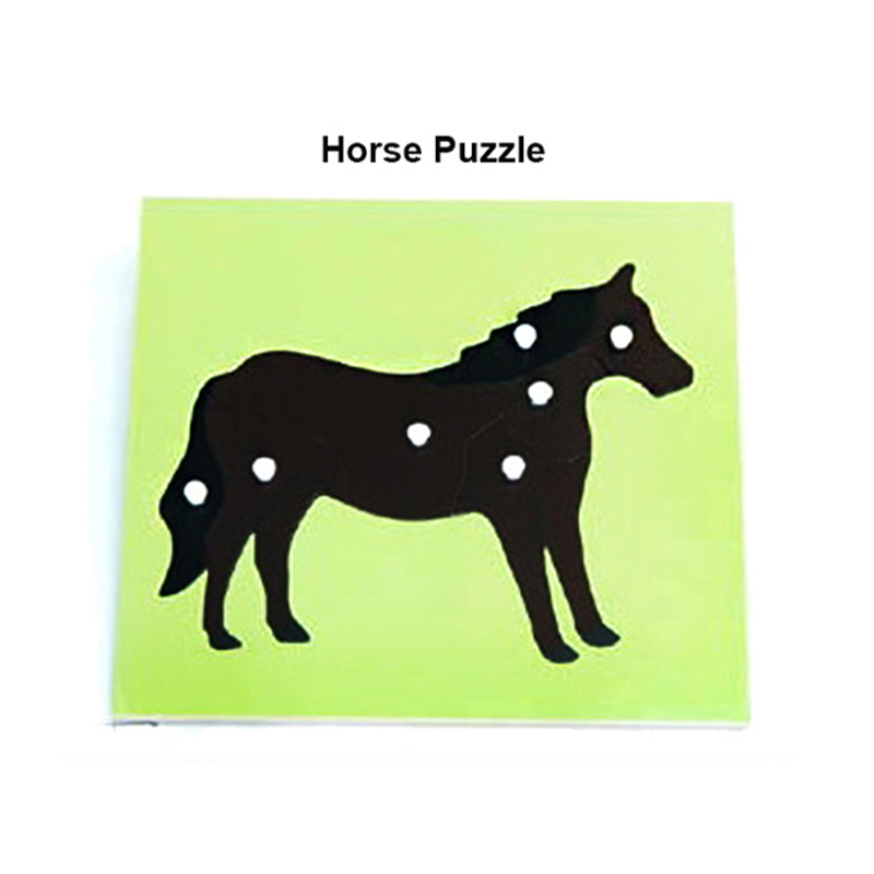 Horse Puzzle - Educational animal anatomy learning material