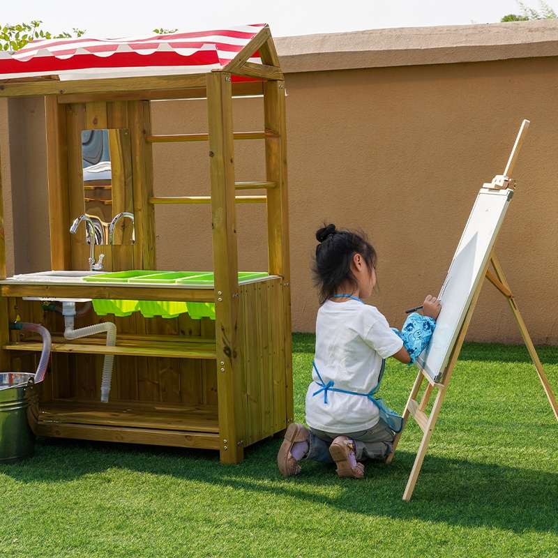 Multi-level creative workspace and storage areas