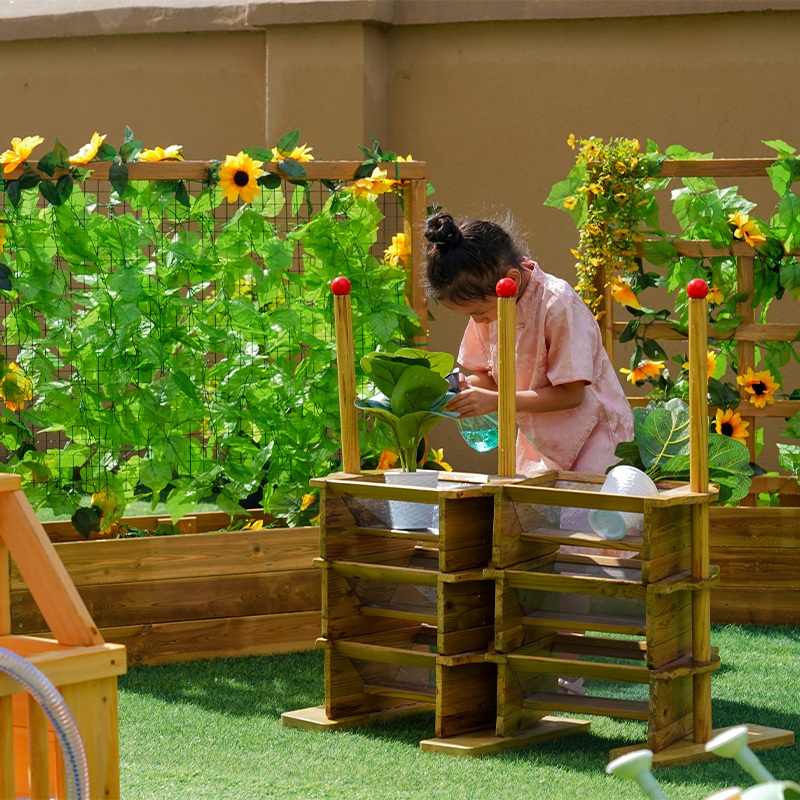 Weather-resistant garden education components