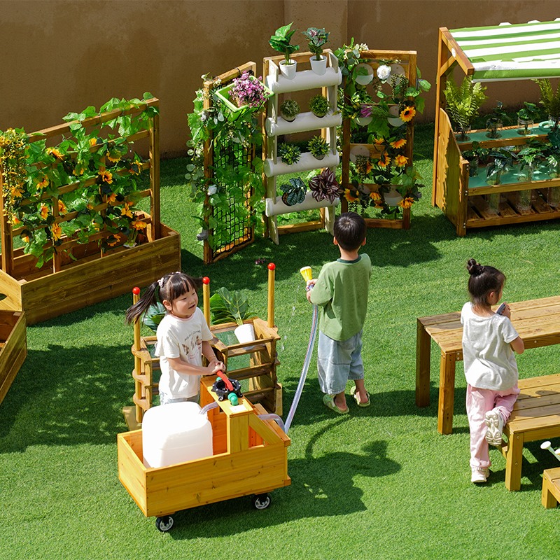 Hands-on nature exploration and plant growth activities