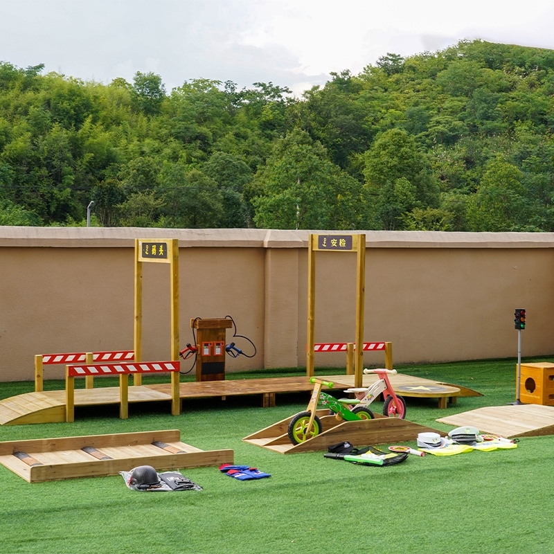 Outdoor Traffic Area Set - Complete educational traffic environment system