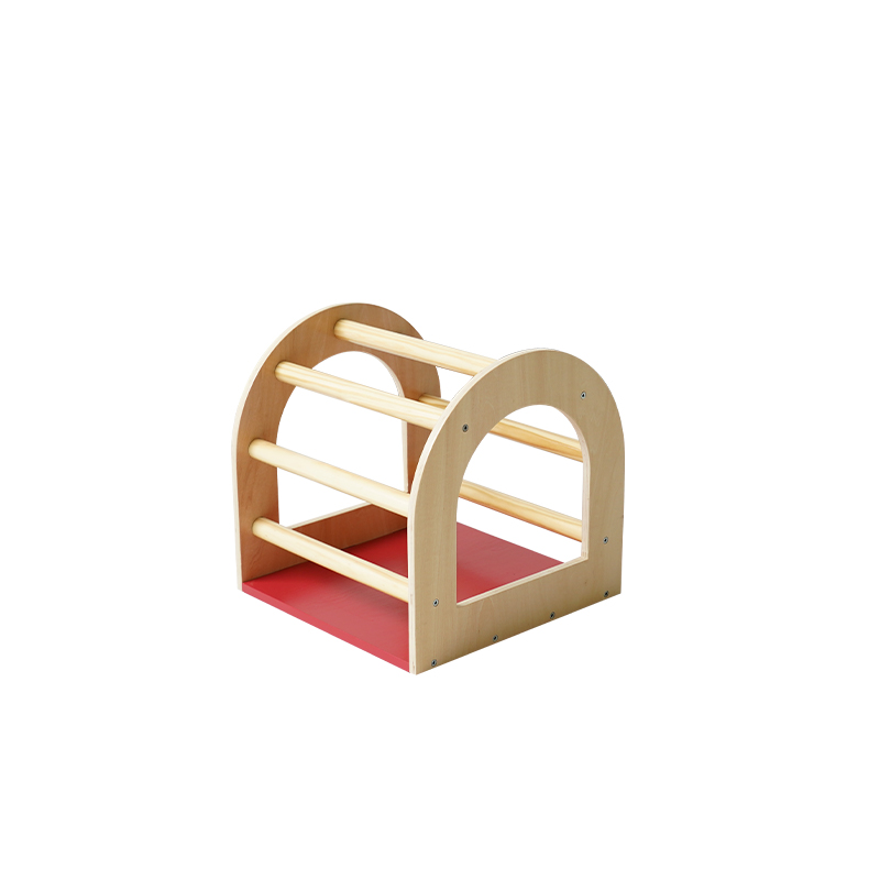 Portal-shaped Climbing Frame - Multi-layer basswood and beech wood construction for infant and toddler portal-style climbing development