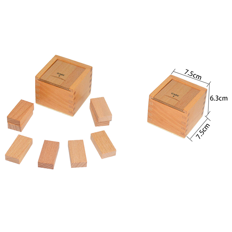 Rectangular Prisms - 8pcs wooden blocks with storage box for kindergarten education