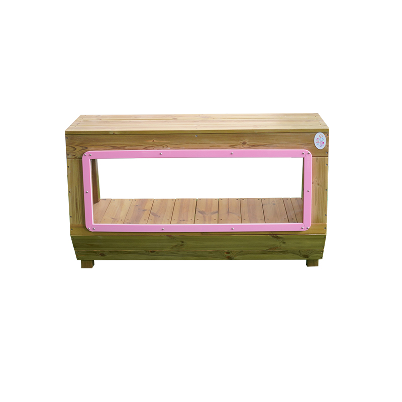 Sloped Cabinet - Premium antiseptic wood cabinet for outdoor pretend play and educational activities