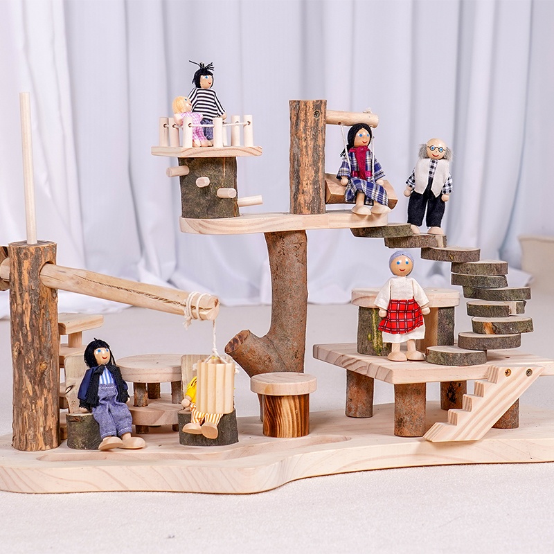 Small House-Model 2 - Side view showing architectural details