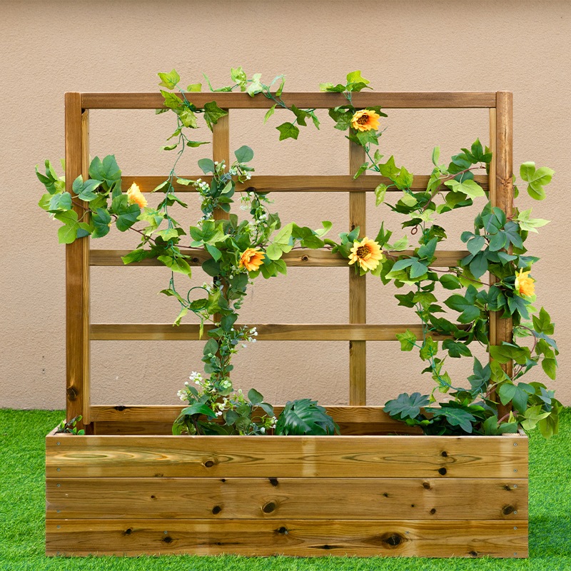 Vine planting rack Model A - Antiseptic wood vertical gardening support system