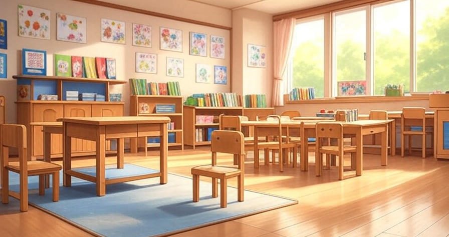 transformed preschool classroom featuring comprehensive preschool classroom ideas with wooden educational furniture
