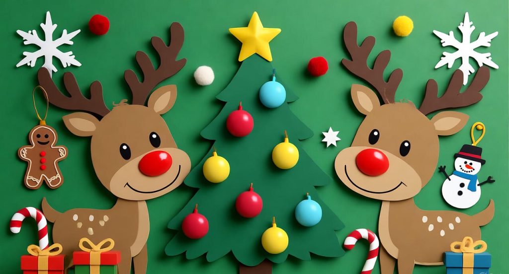 pre k christmas bulletin board ideas with holiday decorations