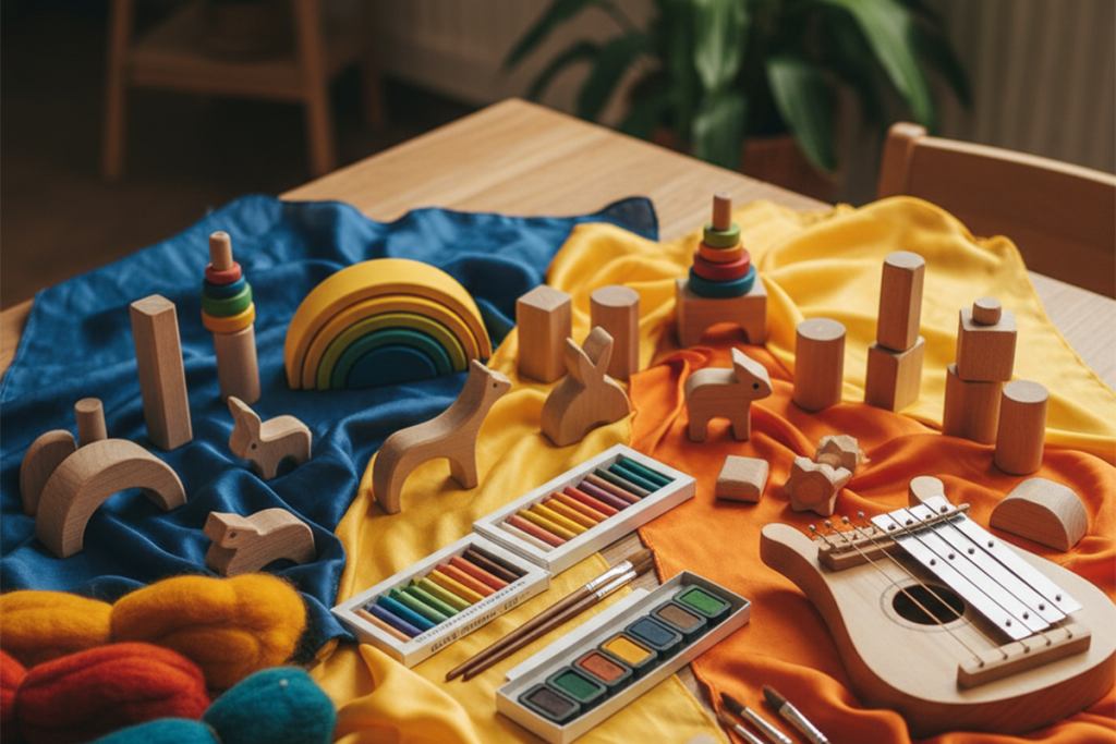 waldorf education supplies natural materials wooden toys beeswax crayons