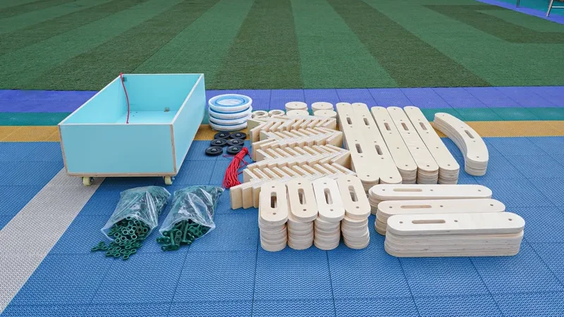 rigamajig toy wooden planks wheels hardware components quality