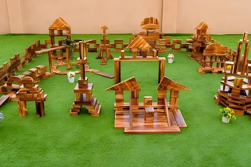 Building blocks for preschoolers - Carbonized blocks