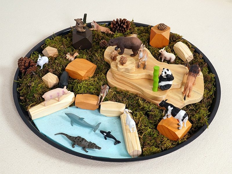 nature sculpture building play board