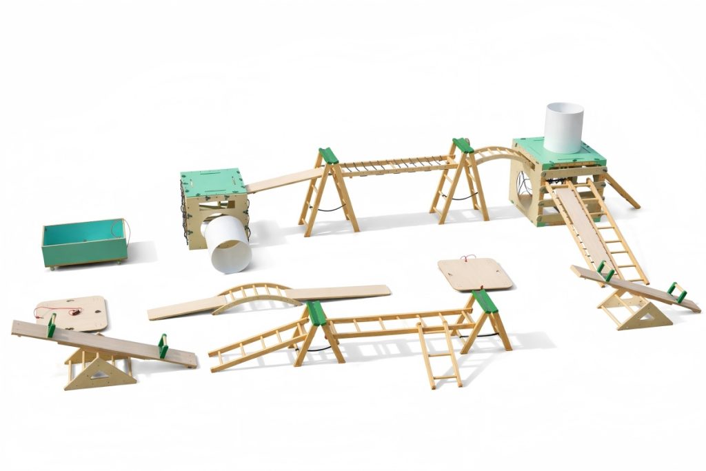 Outdoor Obstacle Course Equipment: 253pcs Modular STEM Playset