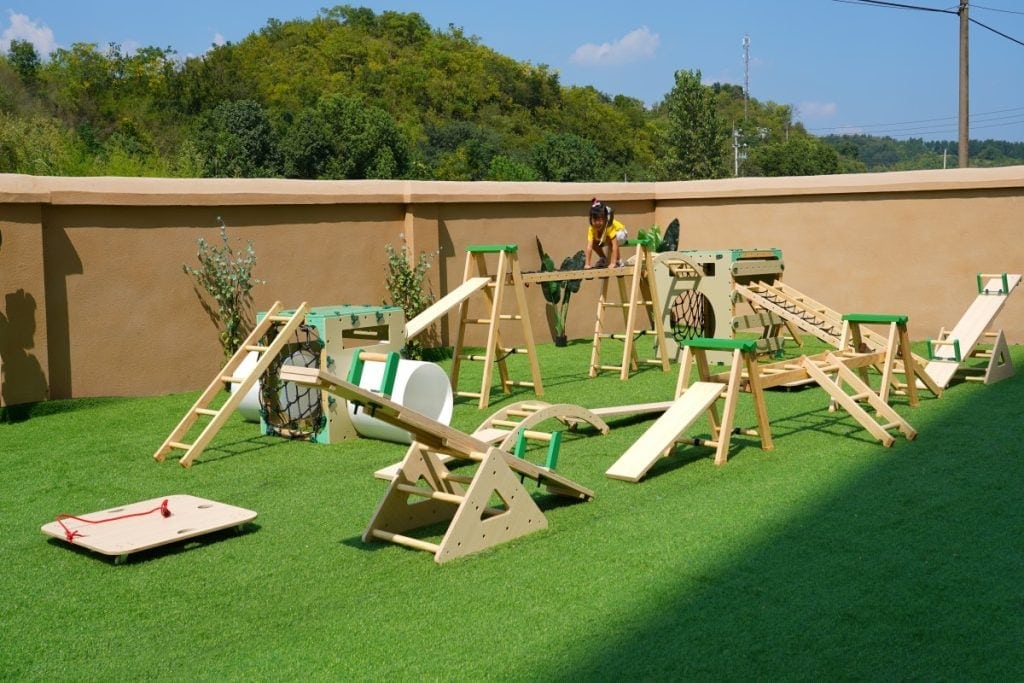 Outdoor Obstacle Course Equipment: 253pcs Modular STEM Playset