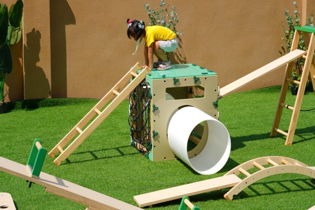 Outdoor Obstacle Course Equipment: 253pcs Modular STEM Playset