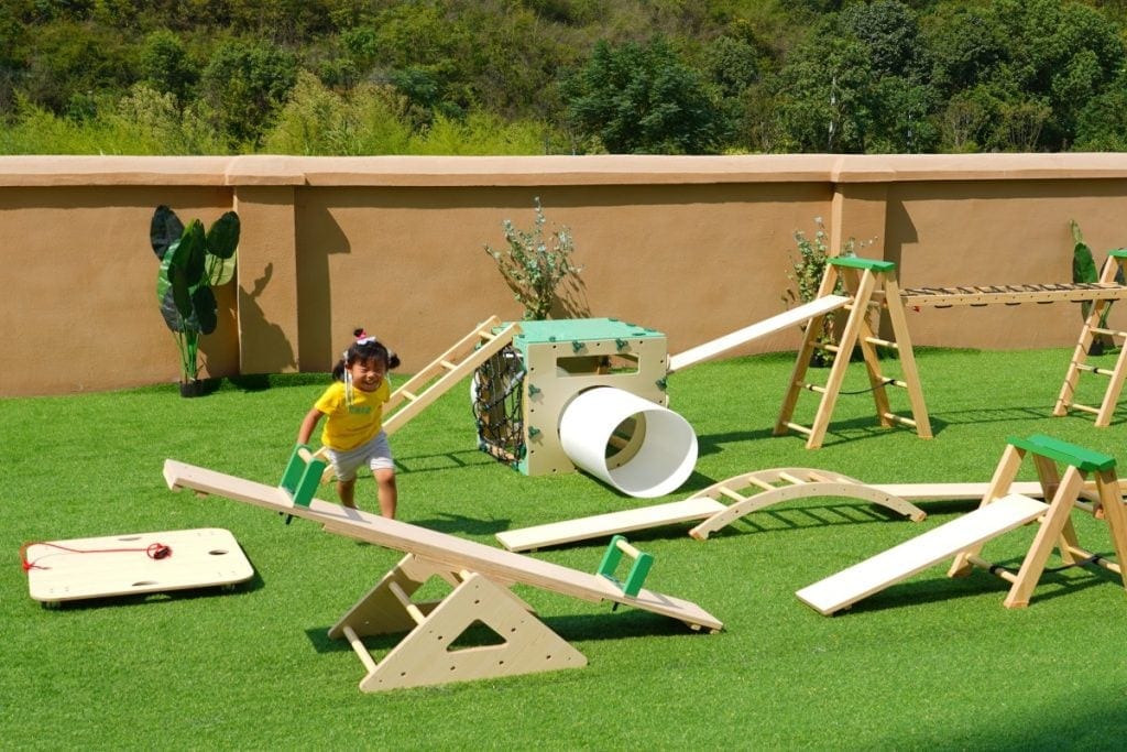 Outdoor Obstacle Course Equipment: 253pcs Modular STEM Playset