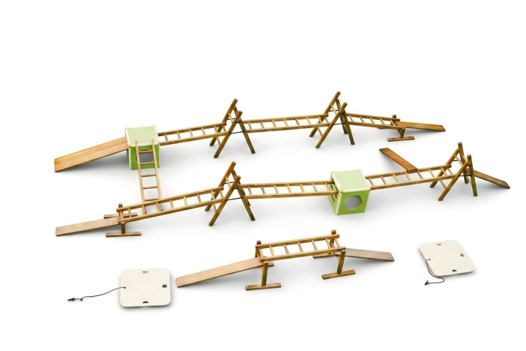 Anji Play Materials: 28pcs Outdoor Children's Climbing Frame Set