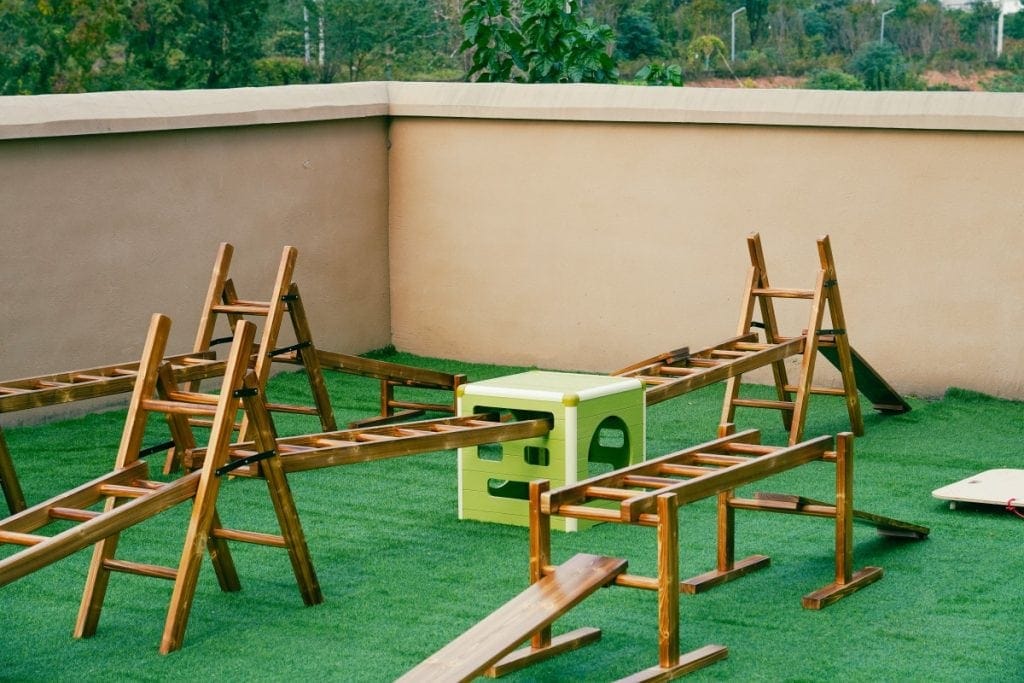 Anji Play Materials: 28pcs Outdoor Children's Climbing Frame Set