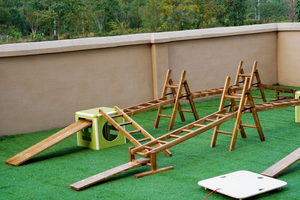 Anji Play Materials: 28pcs Outdoor Children's Climbing Frame Set