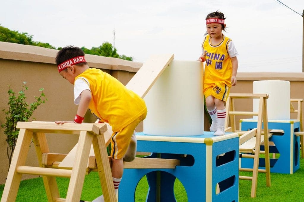 Kids Obstacle Course Set: 41pcs Modular PE Equipment & Storage