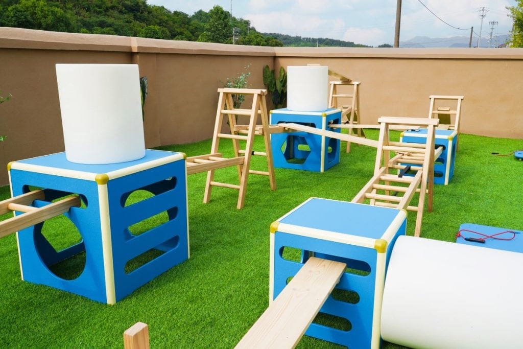 Kids Obstacle Course Set: 41pcs Modular PE Equipment & Storage